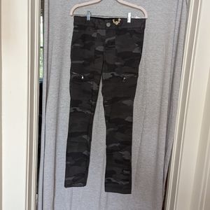 Democracy grey camo Ab technology pants NWT